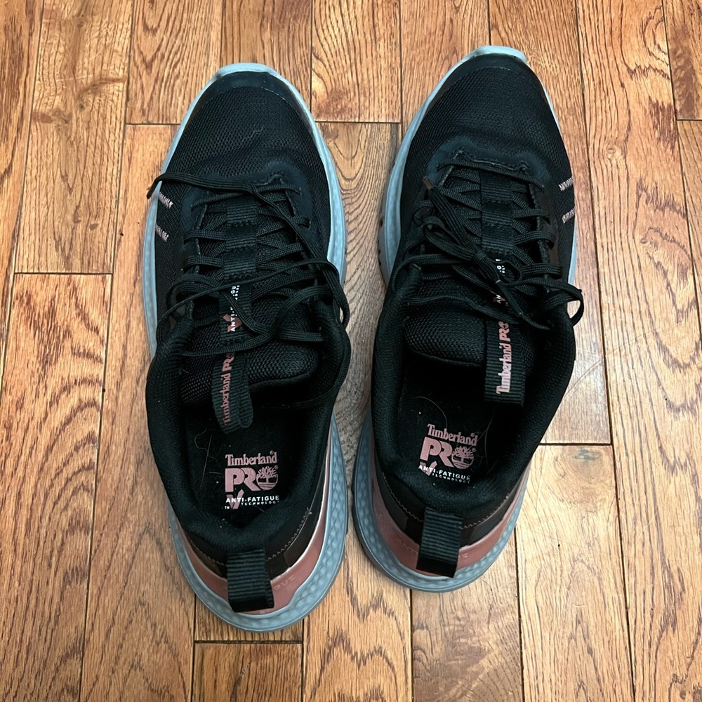 Timberland PRO Women’s Setra Athletic Work Sneaker Black and Pink